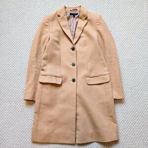 Uniqlo Camel Wool Cashmere Coat Size Women's Small